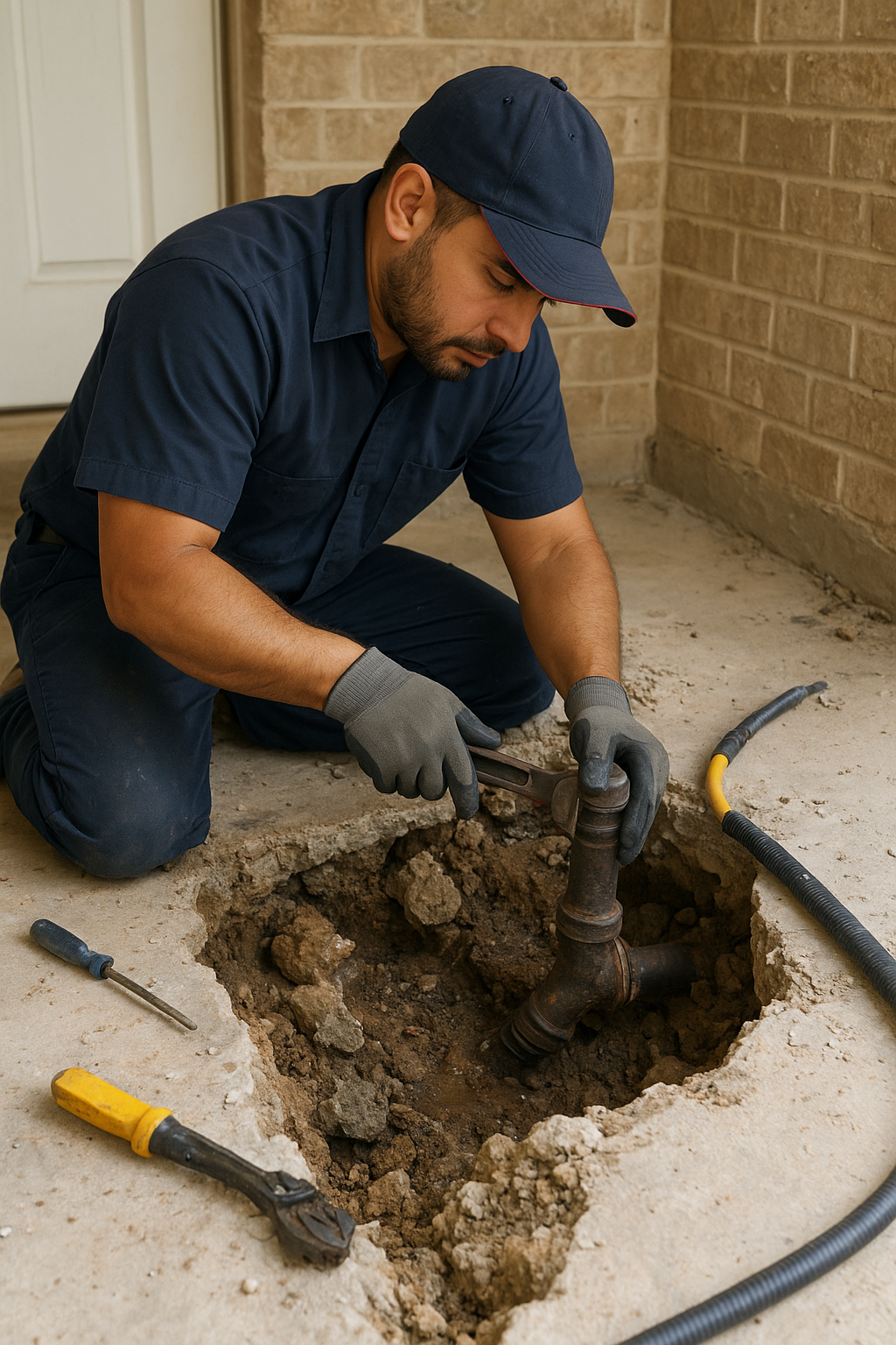 Slab Leak Repair in Conroe, TX 77301
